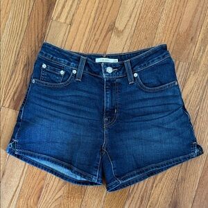 Levi's Dark Blue Jean Shorts